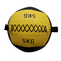 Balón Medicinal HYROX para Fitness, Sentadillas Profundas, Entrenamiento del Core, Balón Medicinal Suave, Balón de Pared, Equilibrio, Balón de Gravedad Sólido No Elástico