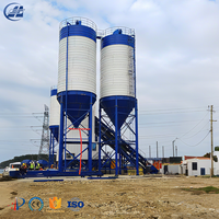 Silo à ciment modulaire en acier 800T, structure en acier robuste, système de décharge pneumatique |   Centrale à béton PLC au prix d'usine