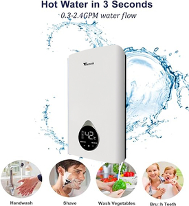 Calentador de Agua Instantáneo sin Tanque de 7kW-12kW para Toda la Casa, con Control de <span class=keywords><strong>Temperatura</strong></span> para Baño, Protección Contra Sobrecalentamiento Eléctrico - Product Image 6