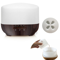 Humidificateur d'air à brume fraîche ultrasonique de qualité supérieure de 500ml avec veilleuse électrique et diffuseur de parfum d'huile essentielle