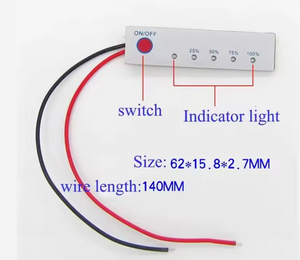 HX-3S-A01 2S 3S 4S bms18650 mức điện <span class=keywords><strong>Tester</strong></span> <span class=keywords><strong>LCD</strong></span> phí xả Li-ion chỉ số dung lượng pin hiển thị PCB mô-đun - Product Image 3