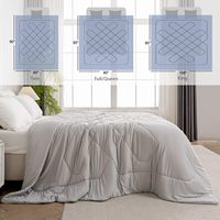 Couette rafraîchissante double face 60 x 90 pouces, pour personnes ayant chaud la nuit, en tissu respirant Cold Tech gris clair