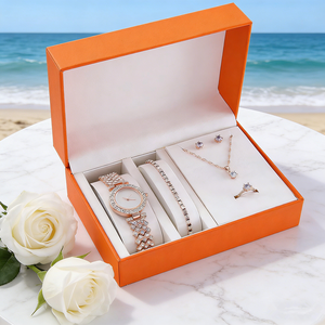 <strong>Rose</strong> <strong>Gold</strong> Single Row Zircon Ladies Fashion <strong>Watch</strong> <strong>Set</strong> - Product Image 6