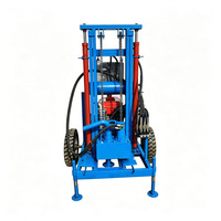 Mini-foreuse hydraulique portable sur support pour forage d'eau