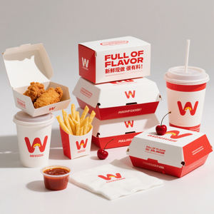 Cajas de Cartón Kraft para Hamburguesas y Papas Fritas de McDonald's, Impresión Personalizada, para Comida Rápida para Llevar, Venta al Por Mayor - Product Image 5