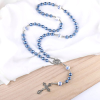 Chapelet Catholique en Perles de Verre – Collection Classique de Perles de Prière pour la Dévotion Quotidienne – Bijou de Foi