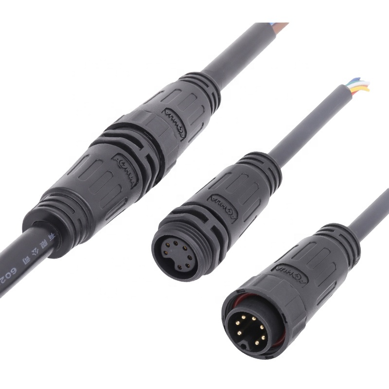 Напольный светильник силовой кабель 7 пин водонепроницаемые штекерные и гнездовые круглые разъемы для кабеля Электрический разъем проводки