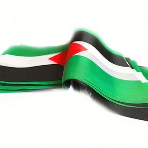 Promotional Palestine 5.5*8.2 Palestinian Bunting Decoration Green Red White Black <b>Flag</b> National Banner for Patio Yard Decor - Product Image 2