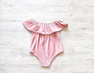 <strong>Santa</strong> Baby Newborn Off Shoulder <strong>Onesie</strong> Sleeveless Christmas Clothes Velvet Rompers for Infant - Product Image 5