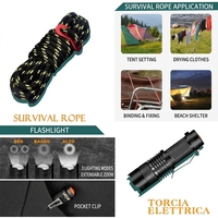 Kit de survie d'urgence DPT marron en gros avec trousse de premiers secours et sac tactique compact pour le camping, la randonnée et les secours en extérieur