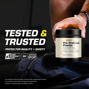 Bioby OEM Pre-Entrenamiento con Vitamina B12, B6 y Magnesio - Frambuesa Azul 213g 135mg Cafeína - Energía y Resistencia - Product Image 6