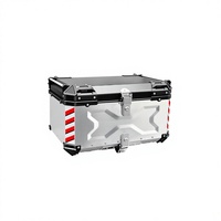 Vente chaude transfrontalière : Top case universel en alliage d'aluminium à dégagement rapide pour moto, grande capacité 85L, vente en gros