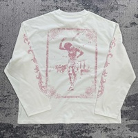 MT1805  Chemise à manches longues de haute qualité 100% coton 210g Impression à l'écran  T-shirt à manches longues  Décontracté  Streetwear pour hommes