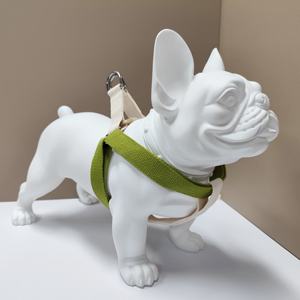 Juego de Correa y arnés de cuerda con logotipo estampado personalizado de diseño de lujo colorido Juego de Correa y arnés de perro reflectante elástico para caminar - Product Image 3