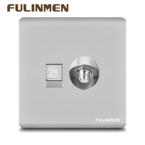 Vente directe d'usine RJ45 CAT 5 / CAT 6 Prise murale pour ordinateur / TV / Téléphone RJ11 - Product Image 4