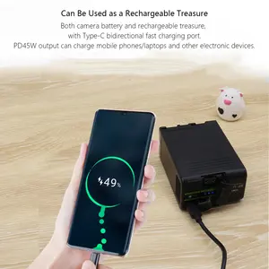 Batterie BP-U90 BP-U100 avec PD45W Charge rapide pour appareil photo <span class=keywords><strong>Sony</strong></span> EX260 EX280 Z280 FS5 7 <span class=keywords><strong>FX6</strong></span> Z190 EX1R EX200 BP-U30 U60 U70 U90 - Product Image 5