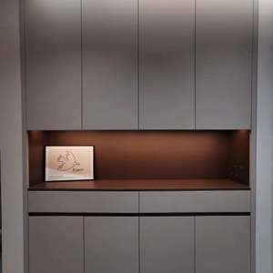 Armoire à chaussures intelligente en bois massif durable, taille personnalisée, moderne pour villa, hôtel, salon, respectueux de l'environnement - Product Image 1