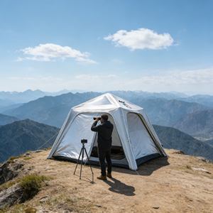 Nouvelle arrivée, tente gonflable moderne avec des arches architecturales pour des séjours de glamping élégants - Product Image 4