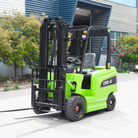 Chariot élévateur électrique à 4 roues Baiyijie 1,5-3 tonnes avec déplacement latéral hydraulique et batterie au plomb-acide