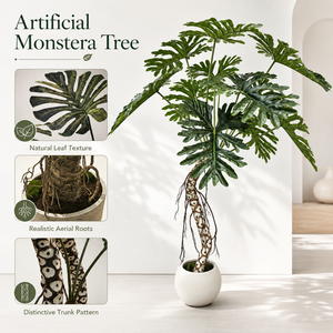 Planta <span class=keywords><strong>Artificial</strong></span> Realista de Monstera con Hojas Divididas, Material PU, para Decoración de Interiores/Exteriores, Sala de Estar - Product Image 5