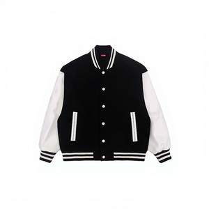 Chaqueta de Béisbol de Invierno, Nueva, Personalizada, para Hombre y Mujer, Estilo Hip Hop Urbano, Gruesa, Resistente al Viento, con Bordado Frontal - Product Image 2