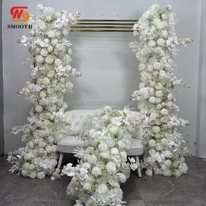 พวงดอกไม้ประดิษฐ์สำหรับตกแต่งงานอีเว้นท์จัดงานแต่งงานแบบเรียบพวงมาลัยดอกไม้ประดิษฐ์สำหรับบันไดราวบันได - Product Image 1