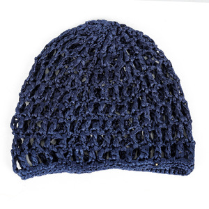 Bonnet <span class=keywords><strong>snood</strong></span> en maille crochetée en rayonne épaisse et courte, couvre-chef décoratif pour <span class=keywords><strong>femme</strong></span>, idéal pour dormir - Product Image 4