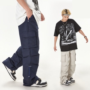 Pantalones Cargo para Hombre, Estilo Hip Hop Urbano, Talla Grande, Fabricación Personalizada OEM, con Múltiples Bolsillos (6 Bolsillos) - Product Image 6