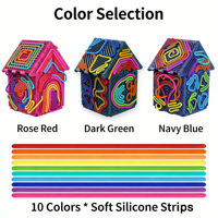 Jouets sensoriels éducatifs pour enfants les plus vendus, planches d'activités Fidget, puzzles 3D DIY, pour les enfants de 3 à 6 ans, sans piles, en silicone, gel, PP