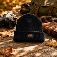 Bonnet unisexe de qualité, tendance, personnalisé, en tricot jacquard réversible, chaud pour l'hiver, 100% acrylique, avec pois et nœuds, style plage