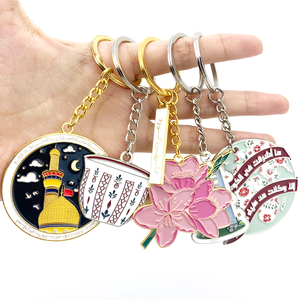 Vente en gros Porte-clés personnalisé en métal souple Porte-clés en alliage de zinc Porte-clés personnalisé souvenir avec logo personnalisé - Product Image 1