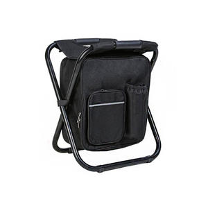 Ghế Gấp Cắm Trại Câu Cá Ngoài Trời Bãi Biển Ba Lô Ghế Đẩu Bãi Biển Với Túi Lạnh Ghế Dã Ngoại - Product Image 1