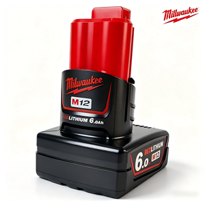 Batterie à capacité étendue 12V 6.0Ah pour <span class=keywords><strong>Milwaukee</strong></span> M12B6, batterie Li-ion longue durée compatible avec les outils de la série <span class=keywords><strong>M12</strong></span> - Product Image 4