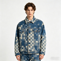 Veste en jean personnalisée de haute qualité, veste vintage de créateur pour homme, taille plus, streetwear, vestes en jean pour homme