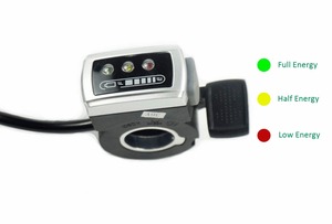 Greenpedel Wuxing 106X Bướm Ga Ngón Tay Cái Bàn Đạp Điện Tử Với Chỉ Báo Pin Và Công Tắc Nguồn Cho Bộ Ebike - Product Image 5