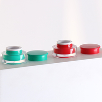 Pot cosmétique transparent en acrylique 5g avec couvercle, pot à gel UV double couche
