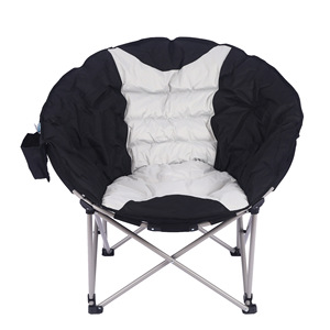 Cross-border Autumn Winter Warm <b>Padded</b> Moon <b>Chair</b> Outdoor Leisure Camping Portable Single Sofa <b>Folding</b> <b>Chair</b> Mail Packing - Product Image 6