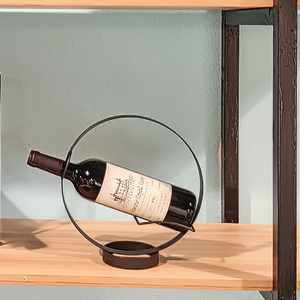 Présentoir métallique rond de Table pour <span class=keywords><strong>vin</strong></span>, 4 pièces, support de rangement du <span class=keywords><strong>vin</strong></span>, pour <span class=keywords><strong>bouteille</strong></span> unique, comptoir - Product Image 6