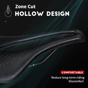 Asiento de Bicicleta TOSEEK Simple y Cómodo, de Carbono, Negro, con Cojín de Plástico/PVC, Ventilado, Suave, con Masaje, Ligero, para Carretera y Montaña - Product Image 4