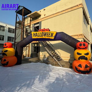Arco Gonfiabile Decorativo a Forma di Zucca Strega per Halloween, per Esterni - Product Image 6