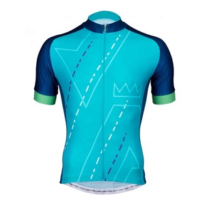Camiseta de manga corta de ciclismo para hombre, ropa de ciclismo con tejido transpirable de secado rápido - Product Image 2