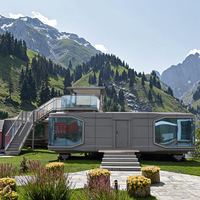 Capsule de couchage mobile de luxe, maison conteneur pour café, villa, boutiques préfabriquées - Maisons modulaires écologiques à installation rapide