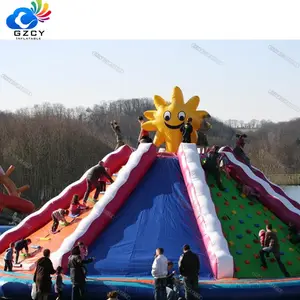 Parede inflável inflável da montanha para escalada, parque infantil inflável para crianças, fun city