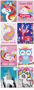 Tùy Chỉnh Kim Cương Nghệ Thuật Bộ Dụng Cụ Vẽ Tranh Cho Trẻ Em Hươu Unicorn Owl Pha Lê Rhinestone Làm Bằng Nhựa Dễ Dàng Nghệ Thuật & Thủ Công Mỹ Nghệ - Product Image 6