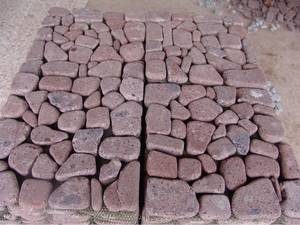 Chi Phí Hiệu Quả Trung Quốc Tự Nhiên Màu Đỏ Granite Lát Đá <span class=keywords><strong>Slab</strong></span> Màu Đỏ Porphyry Bên Ngoài Ngoài Trời Paver Cobble Kích Thước Tùy Chỉnh - Product Image 4