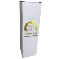 Boîte en carton ondulé pour emballage de tasses thermiques, avec impression offset, personnalisable, pliable, sans stock
