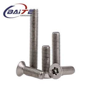 304 thép không gỉ chìm mận cột chống trộm Vít Đầu Phẳng hình lục giác kim vít - Product Image 5