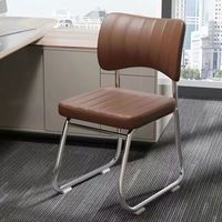 Chaises de bureau ergonomiques en cuir PU au design moderne, à prix de gros, avec pieds en acier, pour salles de formation et de réunion du personnel