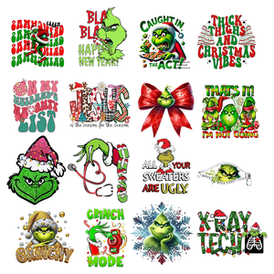 Conception personnalisée de la chaleur de Noël pour T-shirt DTF avec logo plastisol et matériau PET prêt pour le transfert - Product Image 4