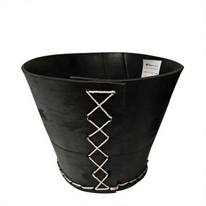 Pots et jardinières en caoutchouc recyclé - Style contemporain, capacité 5L, non revêtus, décoration extérieure pour la maison et le jardin (HG 13-0541) - Product Image 1